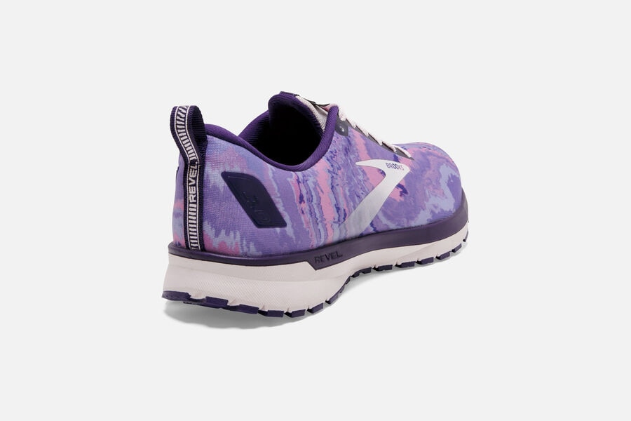 Brooks Israel Revel 4 Road Running Shoes Womens - Purple/Silver/Pink - IAY-091372